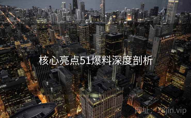 核心亮点51爆料深度剖析