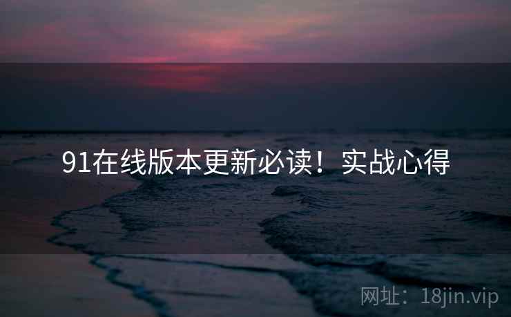 91在线版本更新必读！实战心得