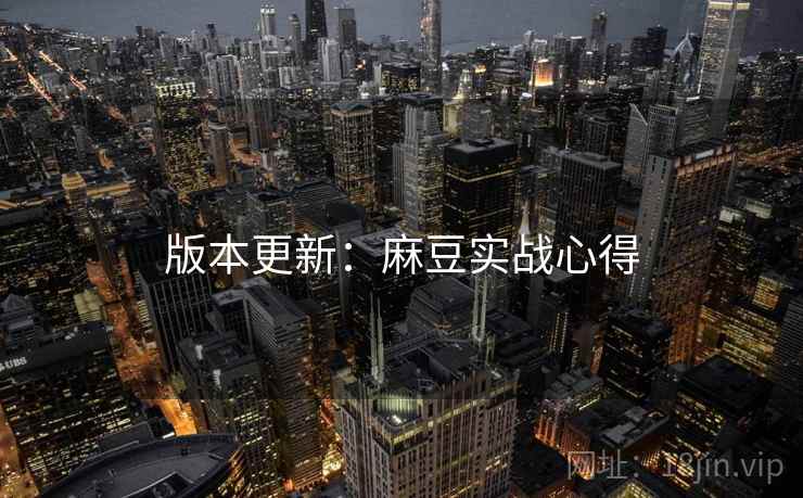 版本更新：麻豆实战心得