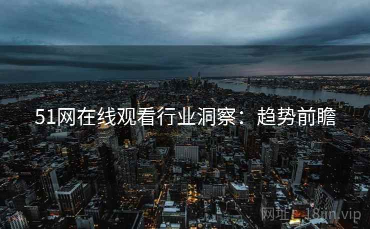 51网在线观看行业洞察：趋势前瞻